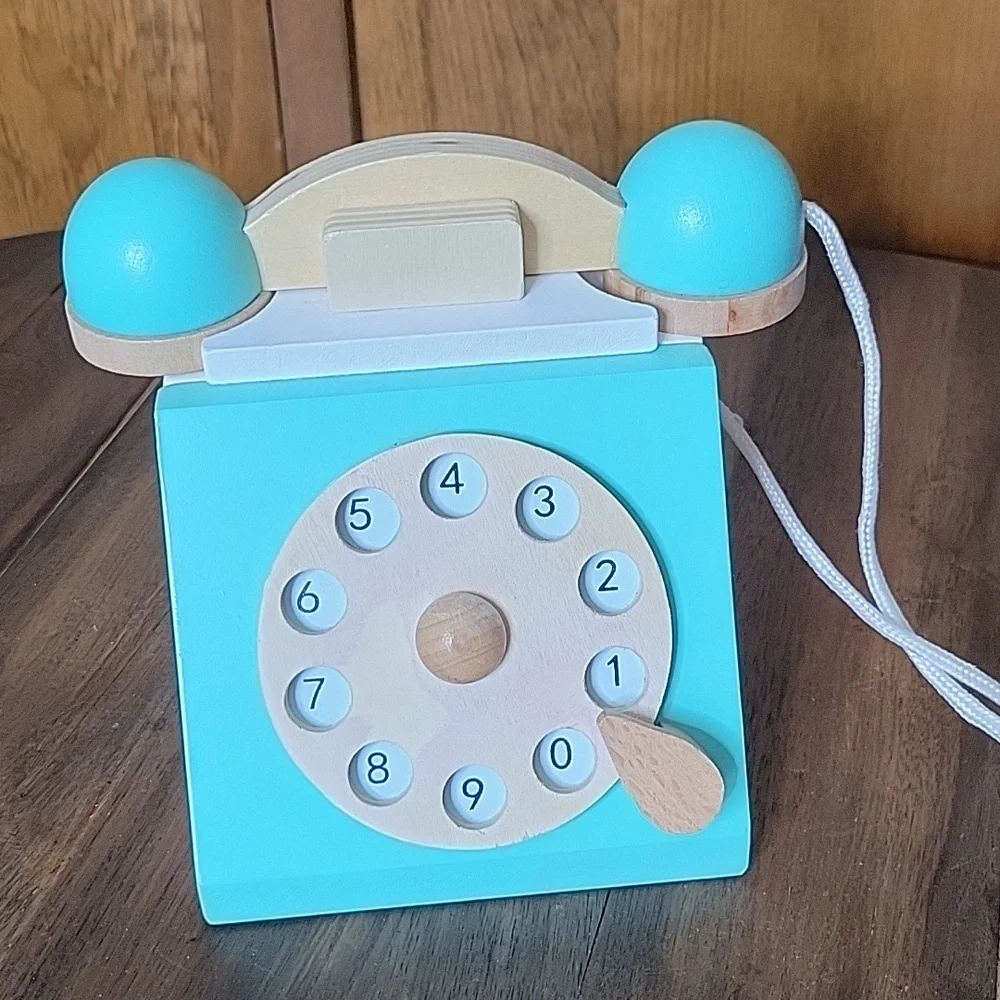 Wooden Wink Montessori Wooden Telephone Toy